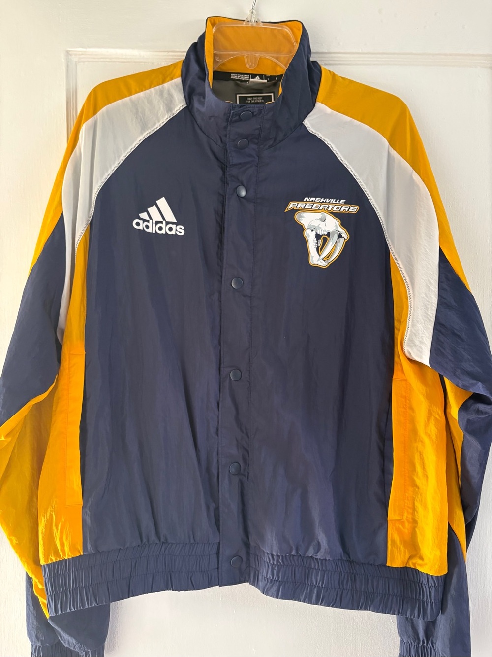 Vintage Adidas Nashville Predators Navy & Gold Team Jacket